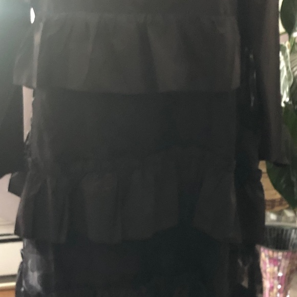 Black Ruffle Dress - Picture 2 of 3
